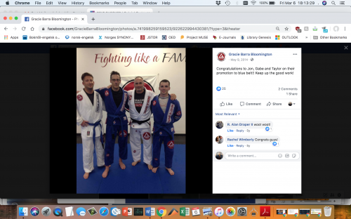Blue belt · May 9, 2014 · Promoted by Don Fox