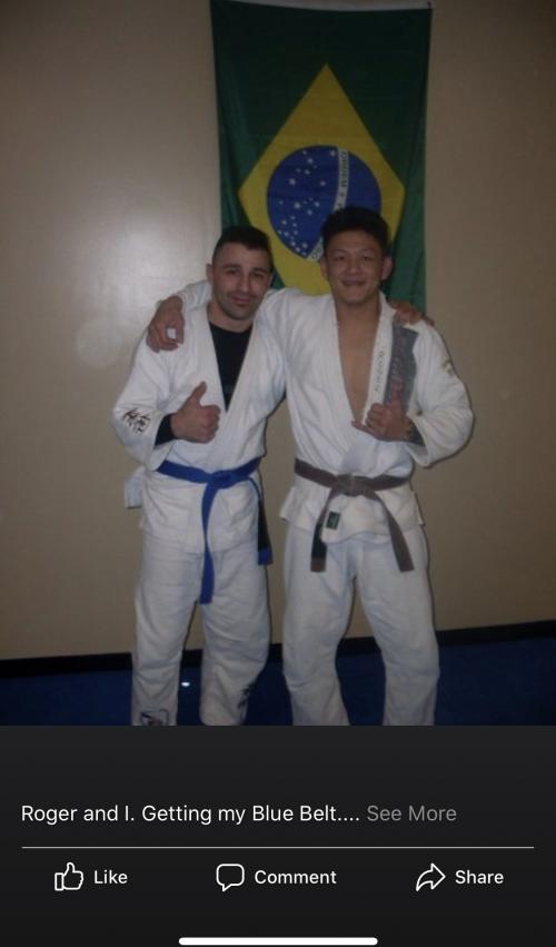 Blue belt · January 28, 2009 · Promoted by Roger Woo