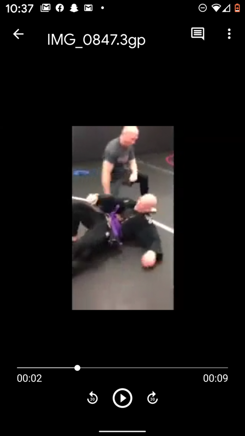 Purple belt · April 10, 2015 · Promoted by Nick Thompson