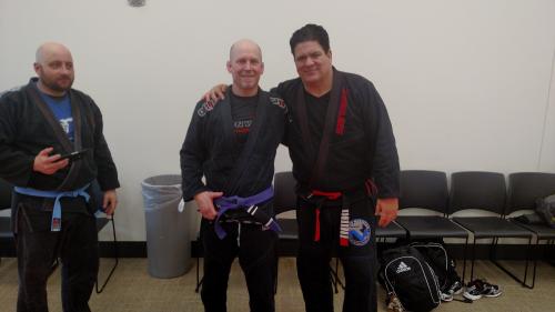 Purple belt · April 10, 2015 · Promoted by Nick Thompson