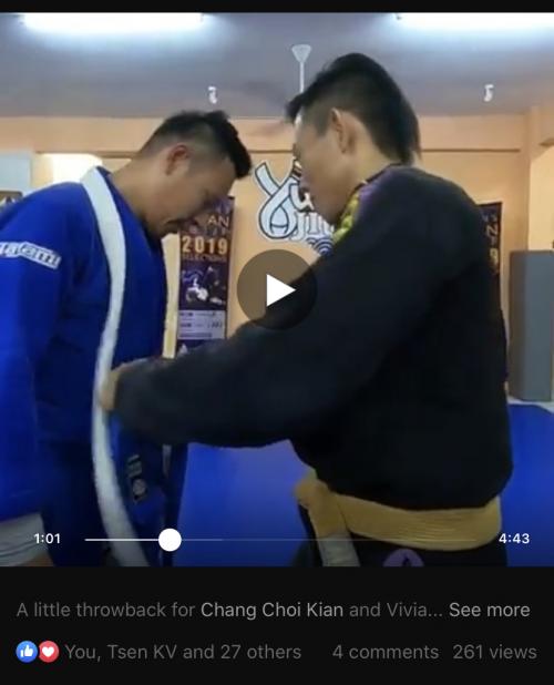 Blue belt · July 24, 2019 · Promoted by Professor soh boon haw