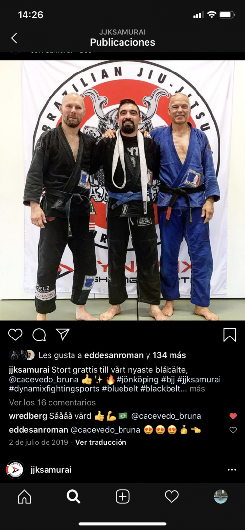 Blue belt · July 2, 2019 · Promoted by Paul Persson