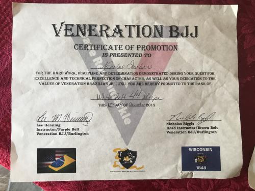 White belt · December 11, 2018
