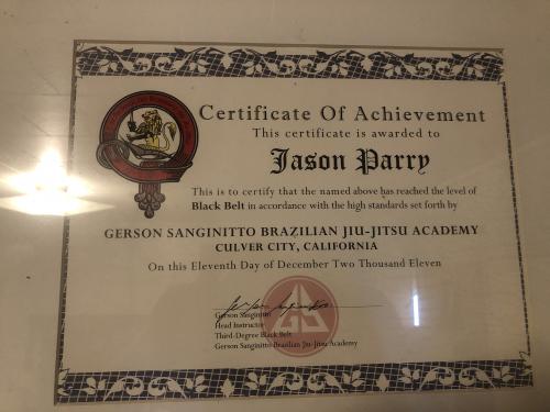 Black belt · December 11, 2011 · Promoted by Gerson Sanginitto