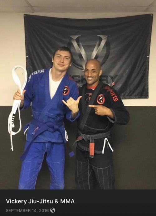 Blue belt · September 14, 2016 · Promoted by Carl Vickery