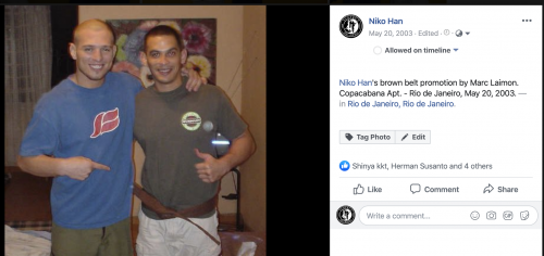 Brown belt · May 20, 2003 · Promoted by Marc Laimon