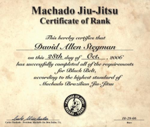 White belt · August 1, 1996