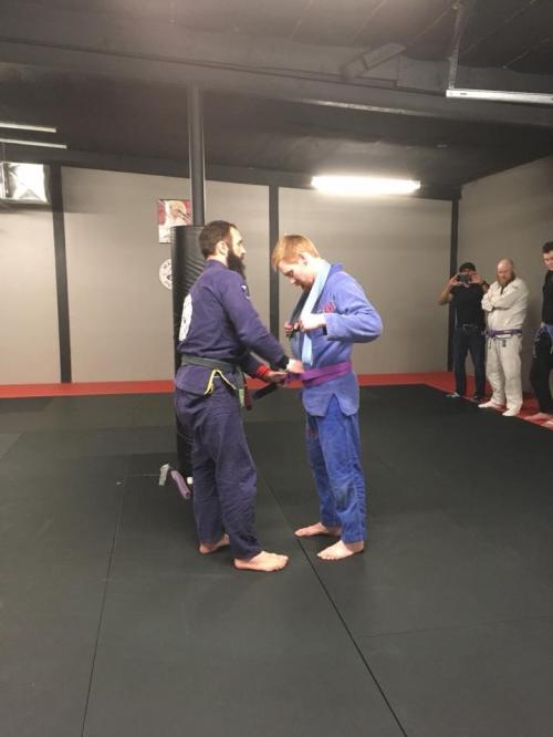 Purple belt · March 31, 2018 · Promoted by Jason Howard