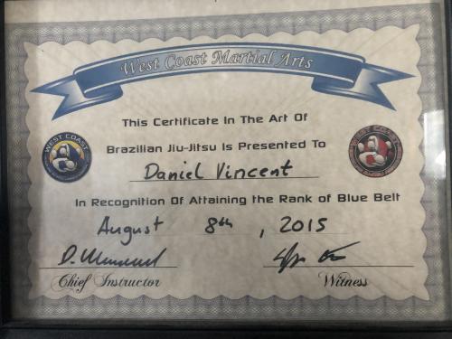 Blue belt · August 8, 2015 · Promoted by Shawn Albrecht