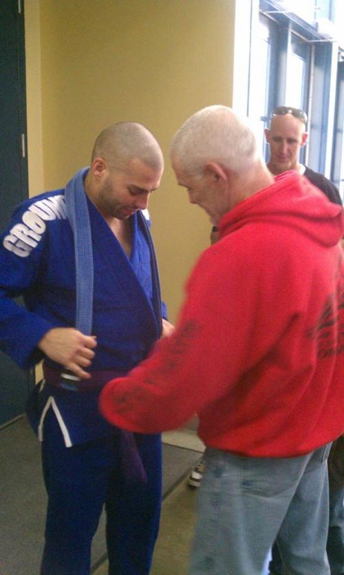 Purple belt · April 3, 2012 · Promoted by Fabio Santos