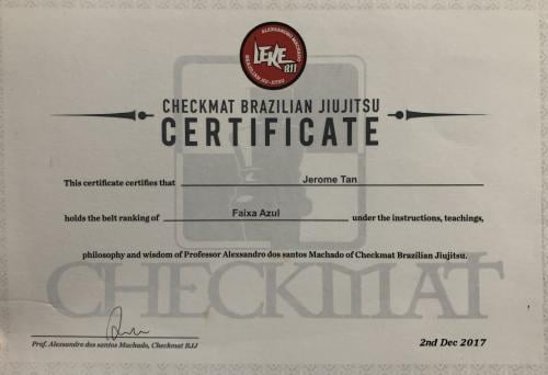 Blue belt · December 2, 2017 · Promoted by Alexsandro Leke Machado