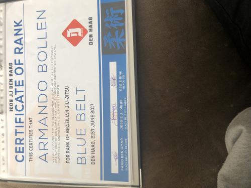 Purple belt · October 29, 2019 · Promoted by Farid ben omar