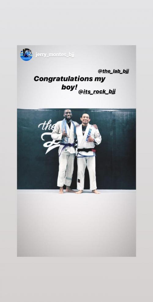 Purple belt · February 24, 2020 · Promoted by Jerry montes