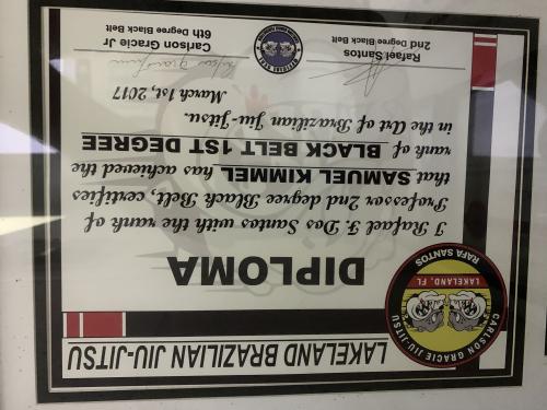 Black belt 1st degree · March 1, 2017 · Promoted by Rafa Santos