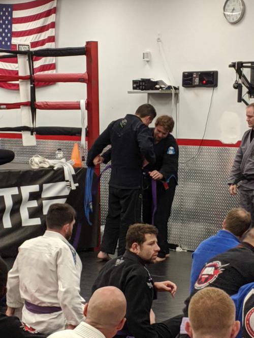 Purple belt · November 1, 2019 · Promoted by Rick McCoy