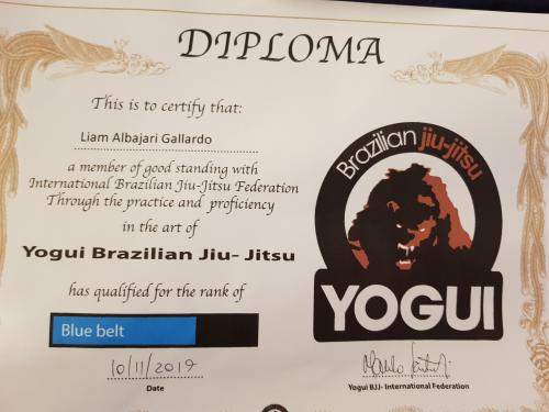 Blue belt · November 10, 2019 · Promoted by Marcelo Yogui