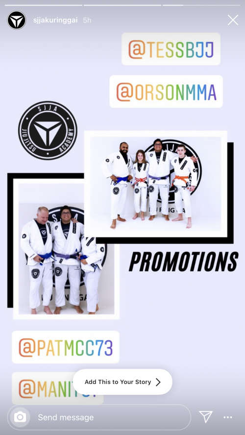 Blue belt · May 8, 2019 · Promoted by Adam Carle