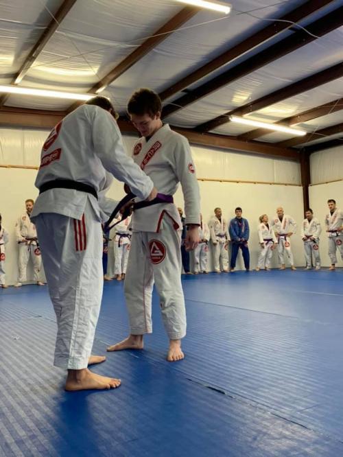 Purple belt · November 30, 2019 · Promoted by Joshua Bowlin