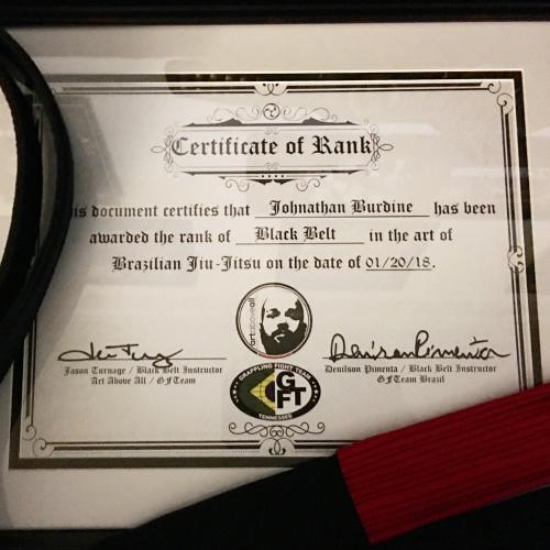 Black belt · January 20, 2018 · Promoted by Denilson Pimenta