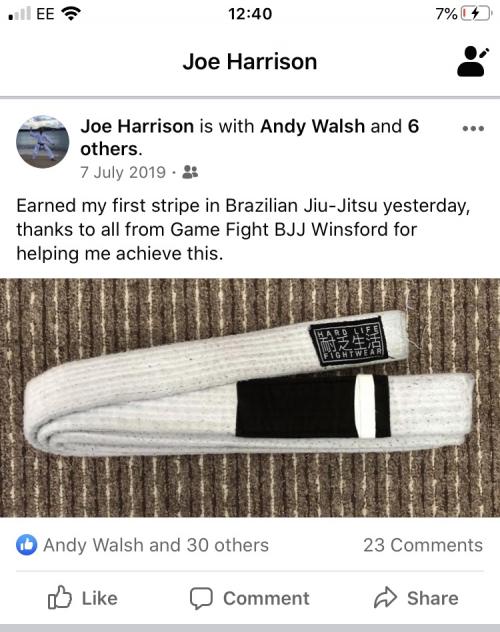 White belt · November 28, 2018