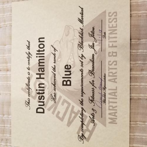 Blue belt · November 1, 2018 · Promoted by Derrick Breaux