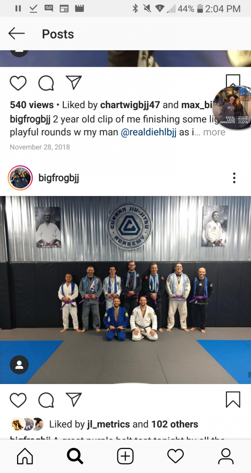Purple belt · November 27, 2018 · Promoted by Jeff Curran
