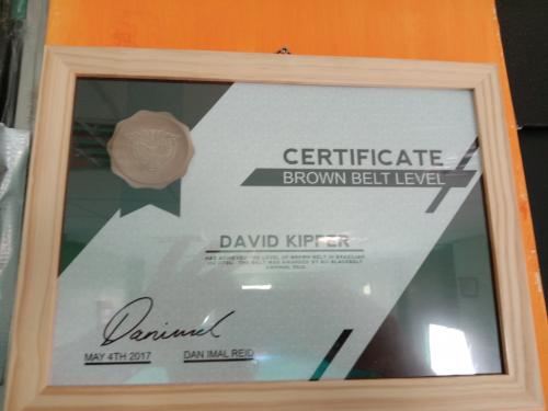 Brown belt · May 4, 2017 · Promoted by Daniel Reid