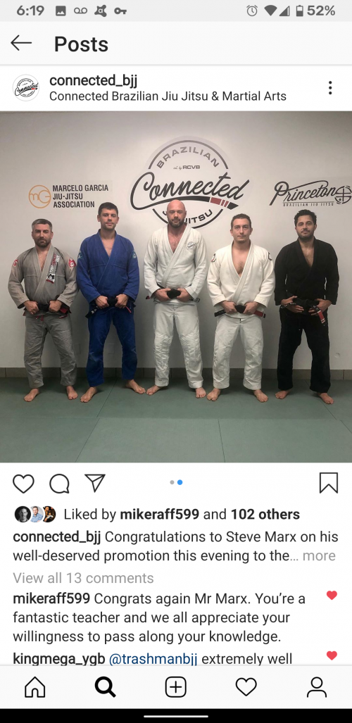 Black belt · November 25, 2019 · Promoted by Connected BJJ