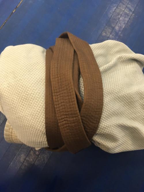 Brown belt · November 21, 2018 · Promoted by Michael and Chris Onzuka