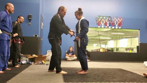 Blue belt · February 8, 2020 · Promoted by Joe Bauserman