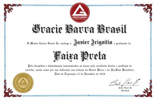 Black belt · June 15, 2015 · Promoted by Rodrigo Fajardo