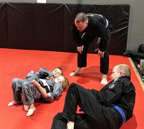 Kids class with my homie Jordan an our sons