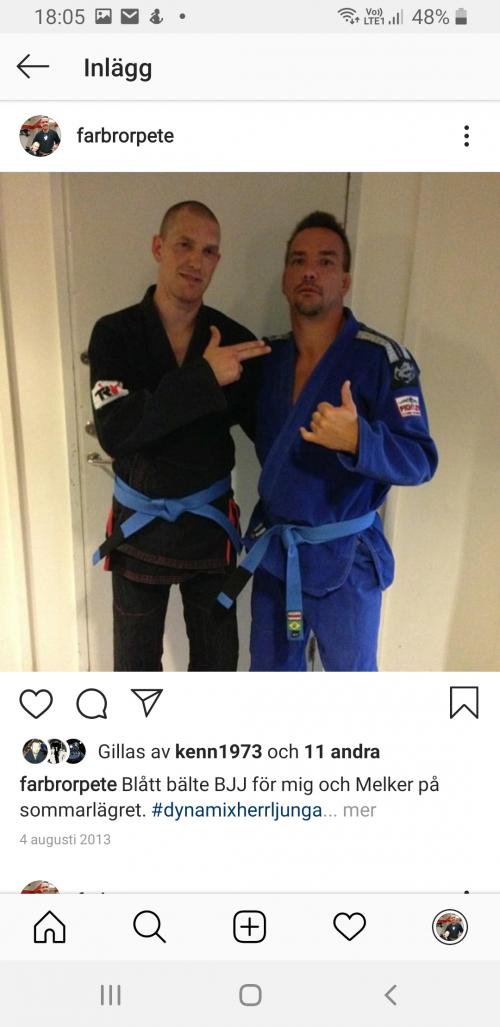 Blue belt · August 4, 2013 · Promoted by Ricard Carneborn