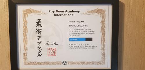 Blue belt · December 13, 2019 · Promoted by Roy Dean