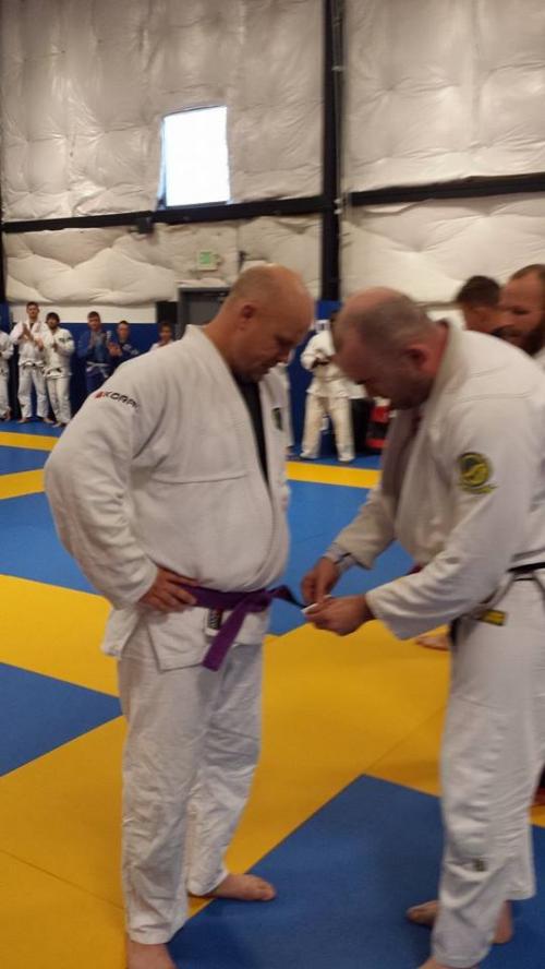 Purple belt · August 16, 2014 · Promoted by Hans Thompson