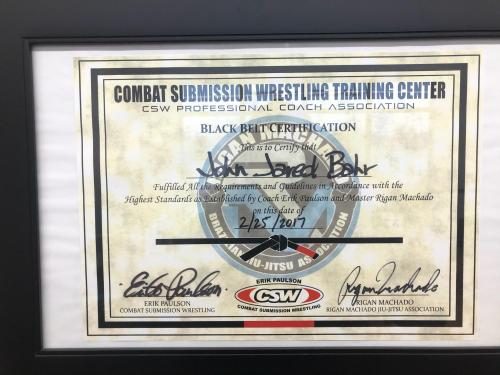 Black belt · February 25, 2017 · Promoted by Erik Paulson