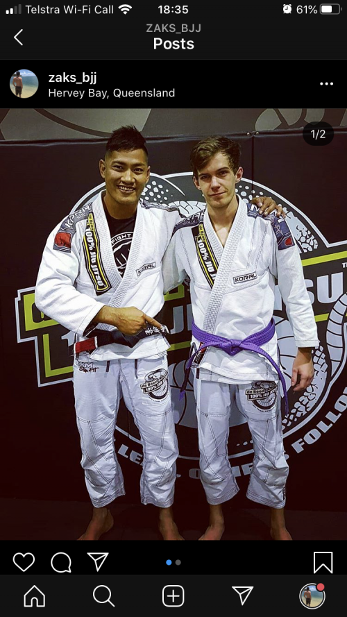 Purple belt · June 18, 2018 · Promoted by Chep Krummel