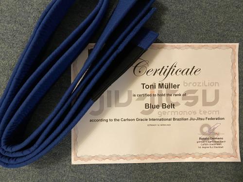 Blue belt · March 4, 2020 · Promoted by Renato Germano