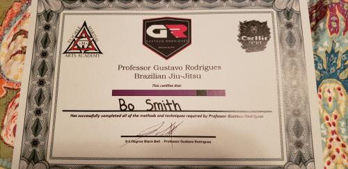 Purple belt · April 20, 2019 · Promoted by Gustavo Rodrigues