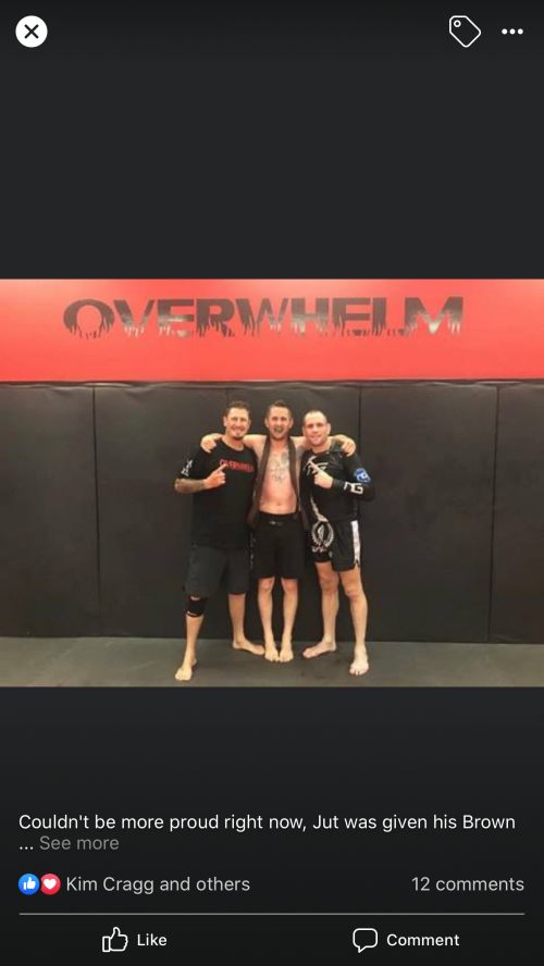 Brown belt · January 17, 2018 · Promoted by Steven Kenndy