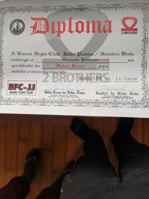 Purple belt · November 23, 2018 · Promoted by Vitor Sousa