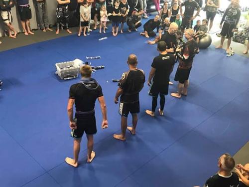 Purple belt · August 25, 2018 · Promoted by Jay Bell