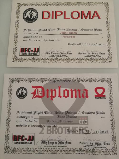 Purple belt · January 6, 2012 · Promoted by Sandro Silva Lima