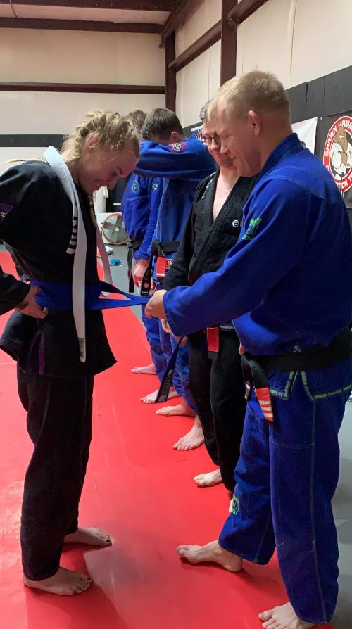 Blue belt · December 21, 2019 · Promoted by Professor Shawn Hammond\'s