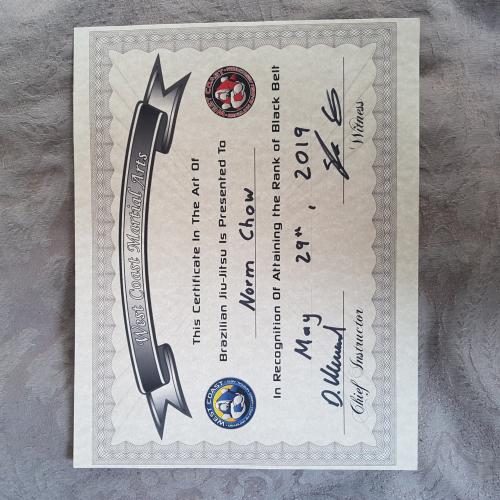 Black belt · May 29, 2019 · Promoted by Don Whitefield