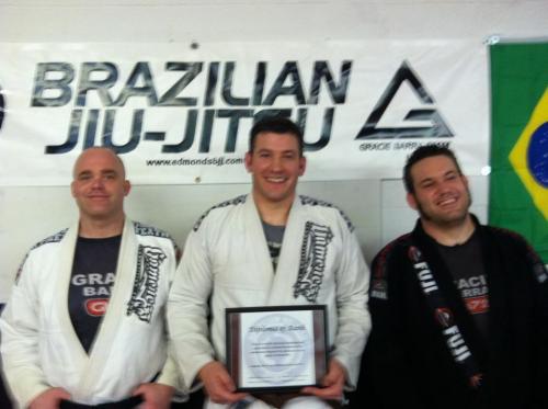 Brown belt · February 6, 2012 · Promoted by Professor John Sylvester