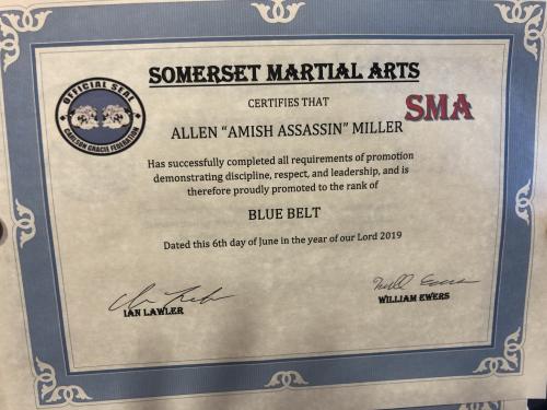 Blue belt · June 6, 2019 · Promoted by Ian Lawler