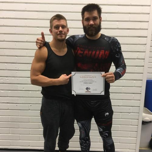 Purple belt · October 22, 2019 · Promoted by Lauri Karppinen