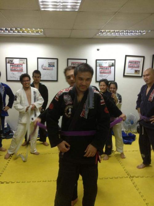 Purple belt · October 30, 2013 · Promoted by Alvin Aguilar