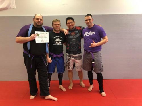 Purple belt · March 24, 2018 · Promoted by Erick Jordan